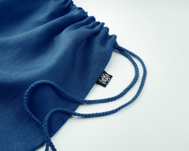 Logo trade promotional items image of: Hemp drawstring bag 200 gr/m²
