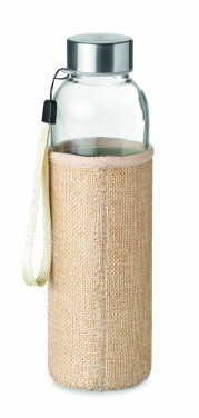 Logotrade promotional product picture of: Glass bottle in pouch 500ml