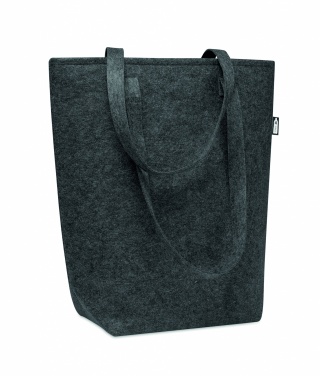 Logo trade promotional merchandise picture of: RPET felt shopping bag