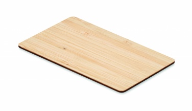 Logo trade promotional products image of: RFID card in bamboo material