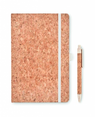 Logotrade promotional item image of: A5 cork notebook with pen