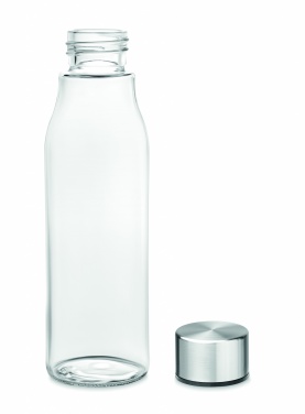 Logo trade promotional products image of: Glass drinking bottle 500 ml