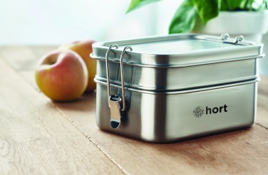 Logo trade promotional giveaways image of: Stainless steel lunch box