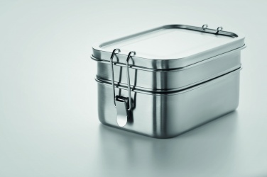 Logo trade promotional items image of: Stainless steel lunch box