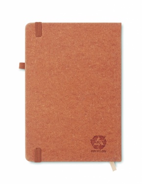 Logo trade promotional merchandise image of: Recycled Leather A5 notebook