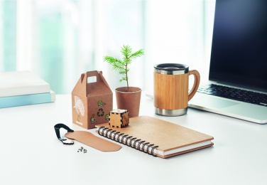 Logo trade business gifts image of: A5 Pine tree GROWNOTEBOOK™