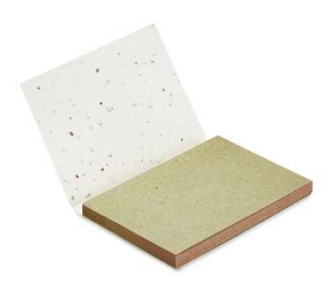 Logotrade advertising products photo of: Grass/seed paper memo pad