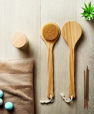 Logo trade promotional products picture of: Bamboo bath brush