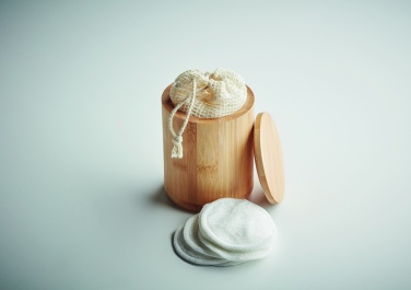 Logotrade promotional item image of: Bamboo fibre cleansing pad set