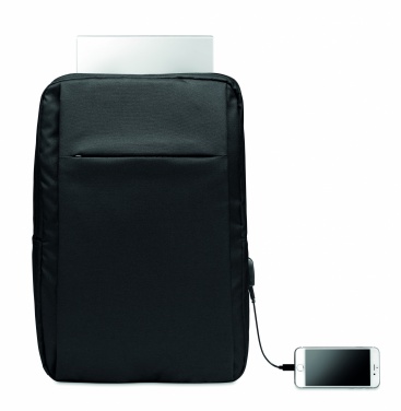 Logo trade promotional gift photo of: Laptop backpack in 300D RPET
