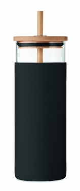 Logotrade promotional gifts photo of: Glass tumbler 450ml bamboo lid