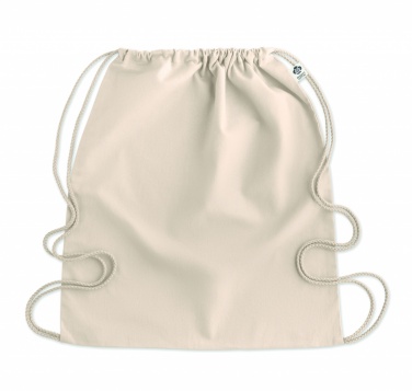 Logo trade promotional giveaway photo of: Organic cotton drawstring bag