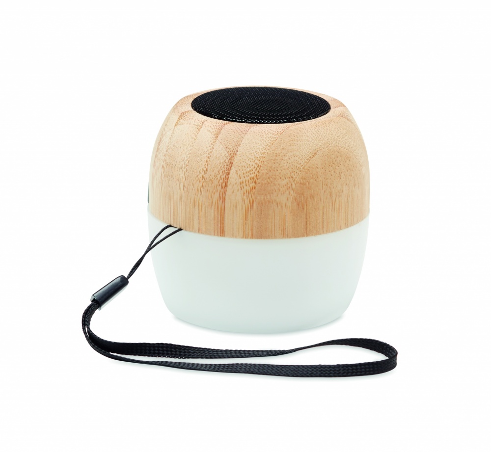 Logo trade corporate gift photo of: 5.0 wireless bamboo speaker