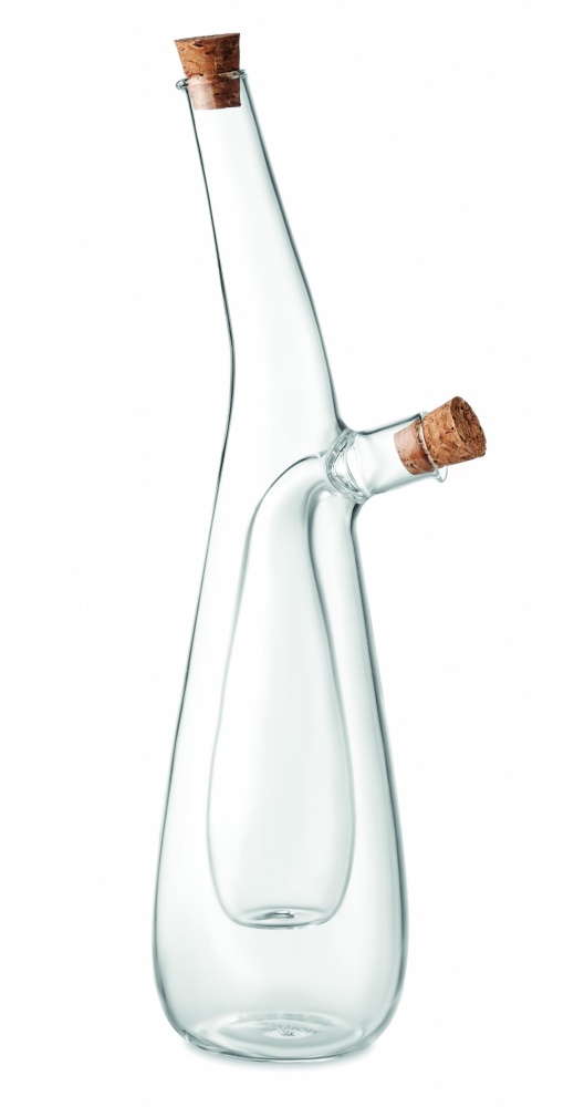 Logo trade advertising products image of: Glass oil and vinegar bottle