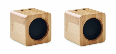 Logotrade corporate gift picture of: Set of Bamboo wireless speaker