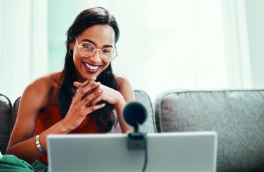 Logotrade promotional gift picture of: 1080P HD webcam and ring light