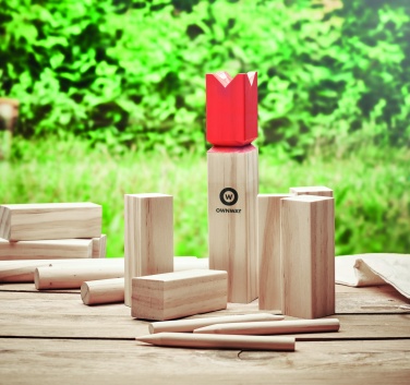 Logo trade corporate gifts image of: Pinewood outdoor throwing game