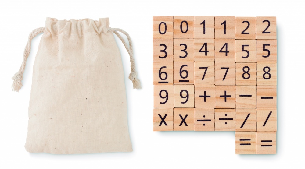 Logo trade promotional product photo of: Wood educational counting game