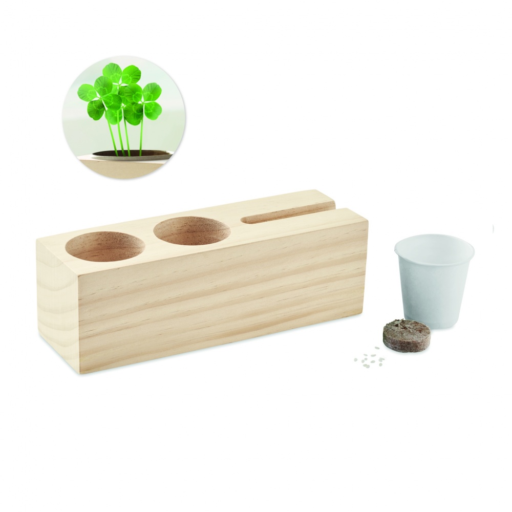 Logotrade promotional product picture of: Desk stand with seeds kit