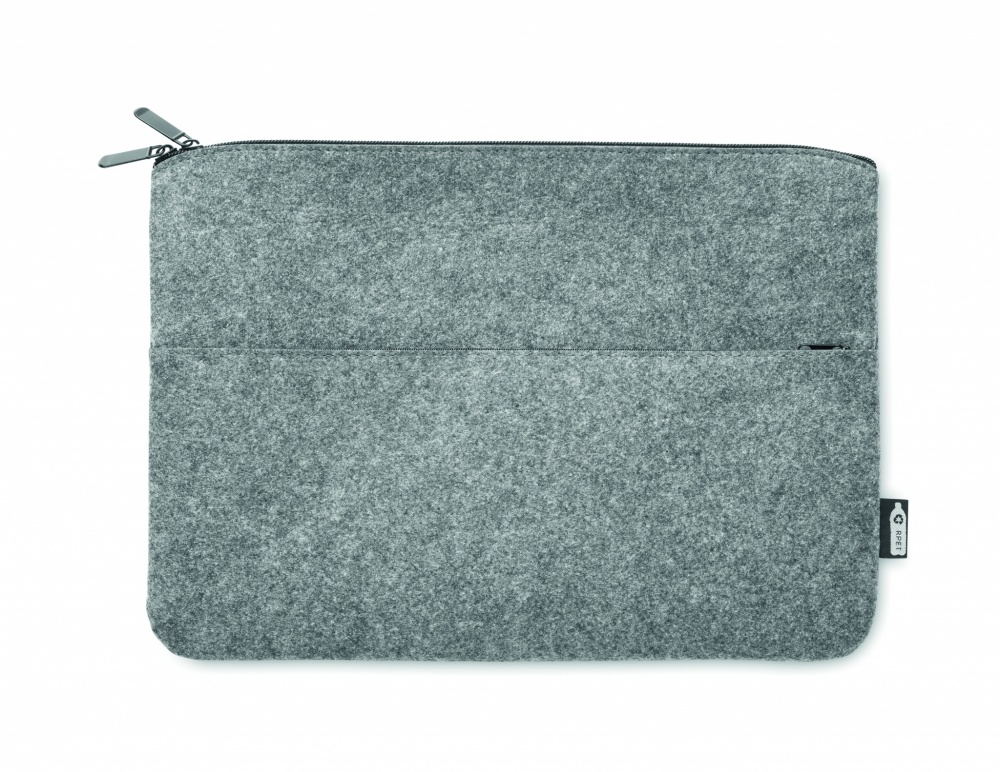 Logotrade promotional giveaway picture of: RPET felt zipped laptop bag