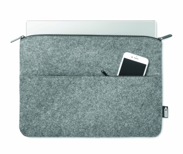 Logotrade promotional items photo of: RPET felt zipped laptop bag