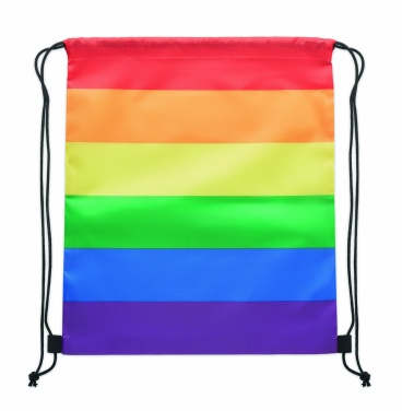 Logotrade corporate gift picture of: Rainbow RPET drawstring bag