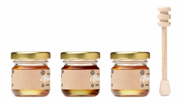 Logotrade promotional items photo of: Set of 3 wildflower honey