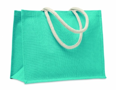 Logo trade business gift photo of: Jute bag with cotton handle