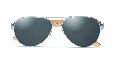 Logotrade promotional giveaway image of: Bamboo sunglasses in pouch TARTU