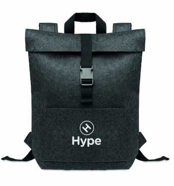 Logo trade promotional gifts image of: RPET felt backpack