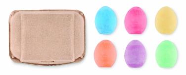Logo trade corporate gift photo of: 6 chalk eggs in box
