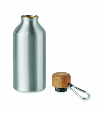 Logo trade promotional merchandise image of: Aluminium bottle 400 ml