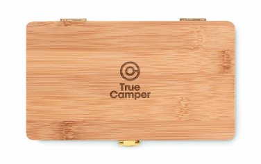 Logotrade advertising products photo of: 21 pcs tool set in bamboo case