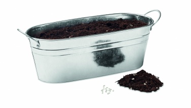 Logotrade corporate gift image of: Zinc tub with 3 herbs seeds