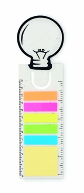 Logo trade promotional merchandise picture of: Seed paper bookmark w/memo pad