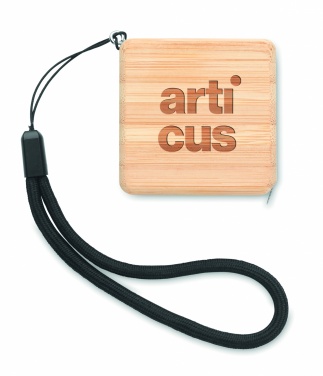 Logotrade advertising product picture of: Measuring tape in bamboo 1m