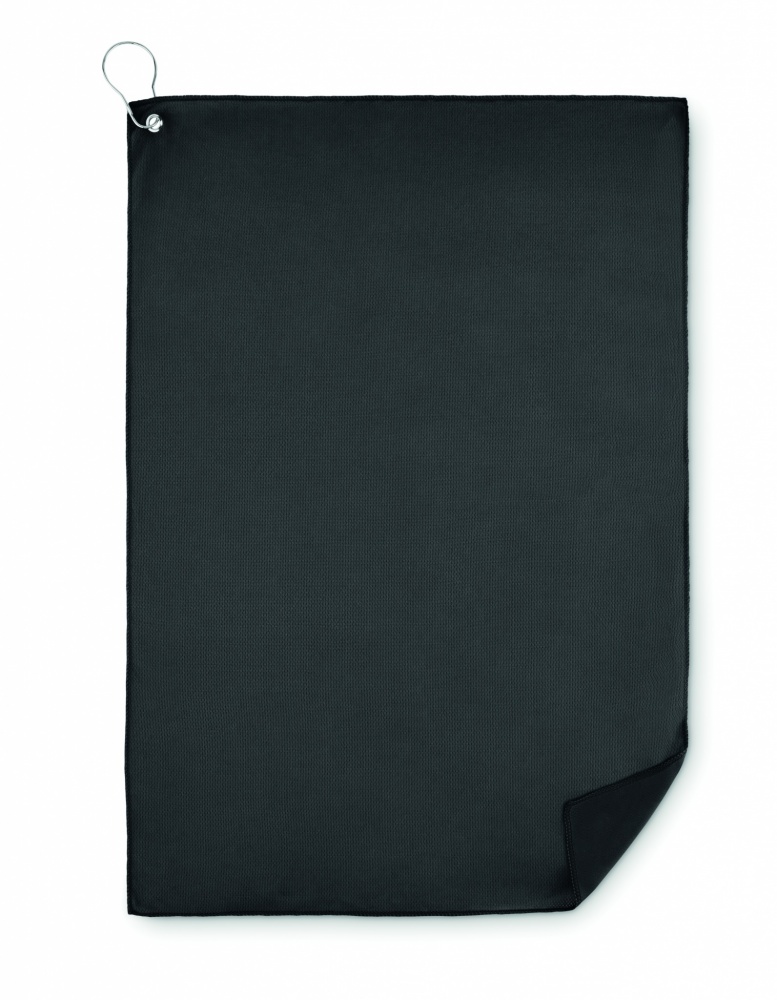 Logotrade promotional gifts photo of: RPET golf towel with hook clip