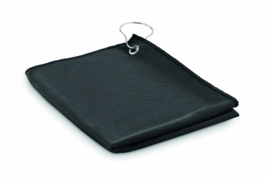 Logo trade promotional gifts picture of: RPET golf towel with hook clip