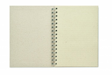 Logotrade promotional product image of: A5 grass notebook 80 lined