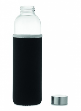 Logo trade promotional merchandise image of: Glass bottle in pouch 750ml