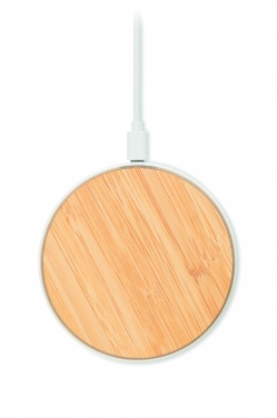 Logotrade promotional giveaways photo of: Bamboo wireless charger 10W