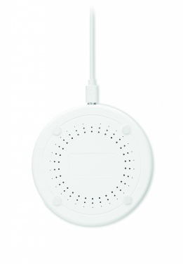 Logo trade promotional giveaway photo of: Bamboo wireless charger 10W