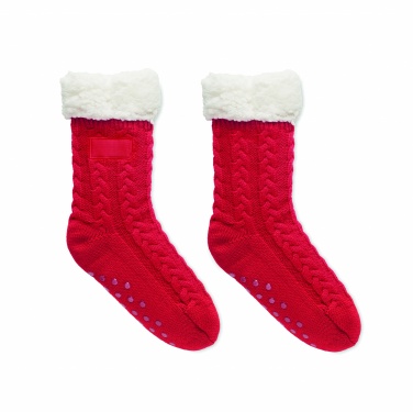 Logo trade business gifts image of: Pair of slipper sock M