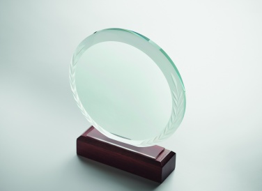 Logo trade promotional products image of: Round award plaque