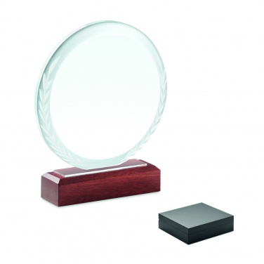Logo trade promotional giveaways image of: Round award plaque