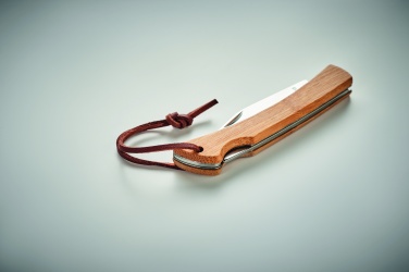 Logotrade promotional items photo of: Foldable knife in bamboo
