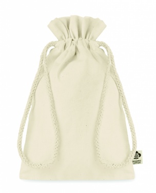 Logotrade promotional products photo of: Small organic cotton gift bag