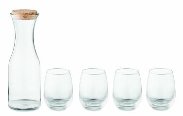 Logotrade business gift image of: Set of recycled glass drink