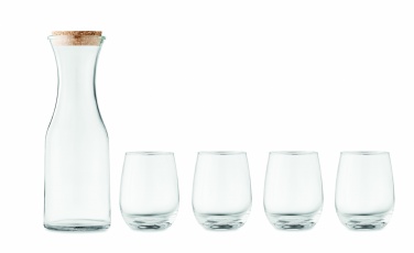 Logo trade promotional items image of: Set of recycled glass drink