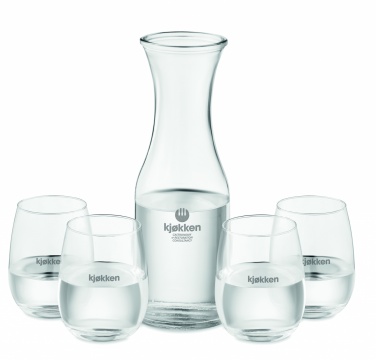 Logotrade promotional merchandise image of: Set of recycled glass drink